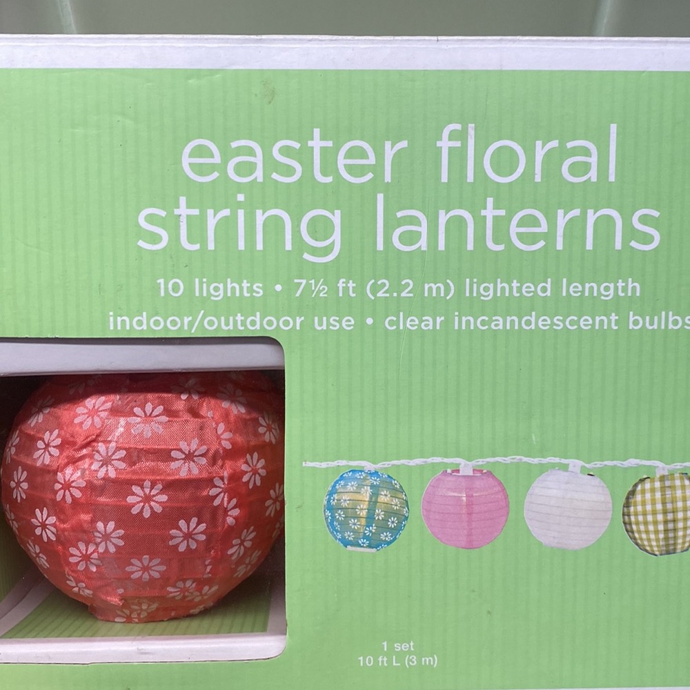 Easter Floral String Lanterns String Lights